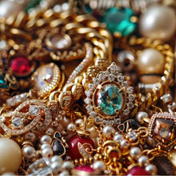 Elegant Gold and Silver Women's Jewelry Set - Picture 1 of 1